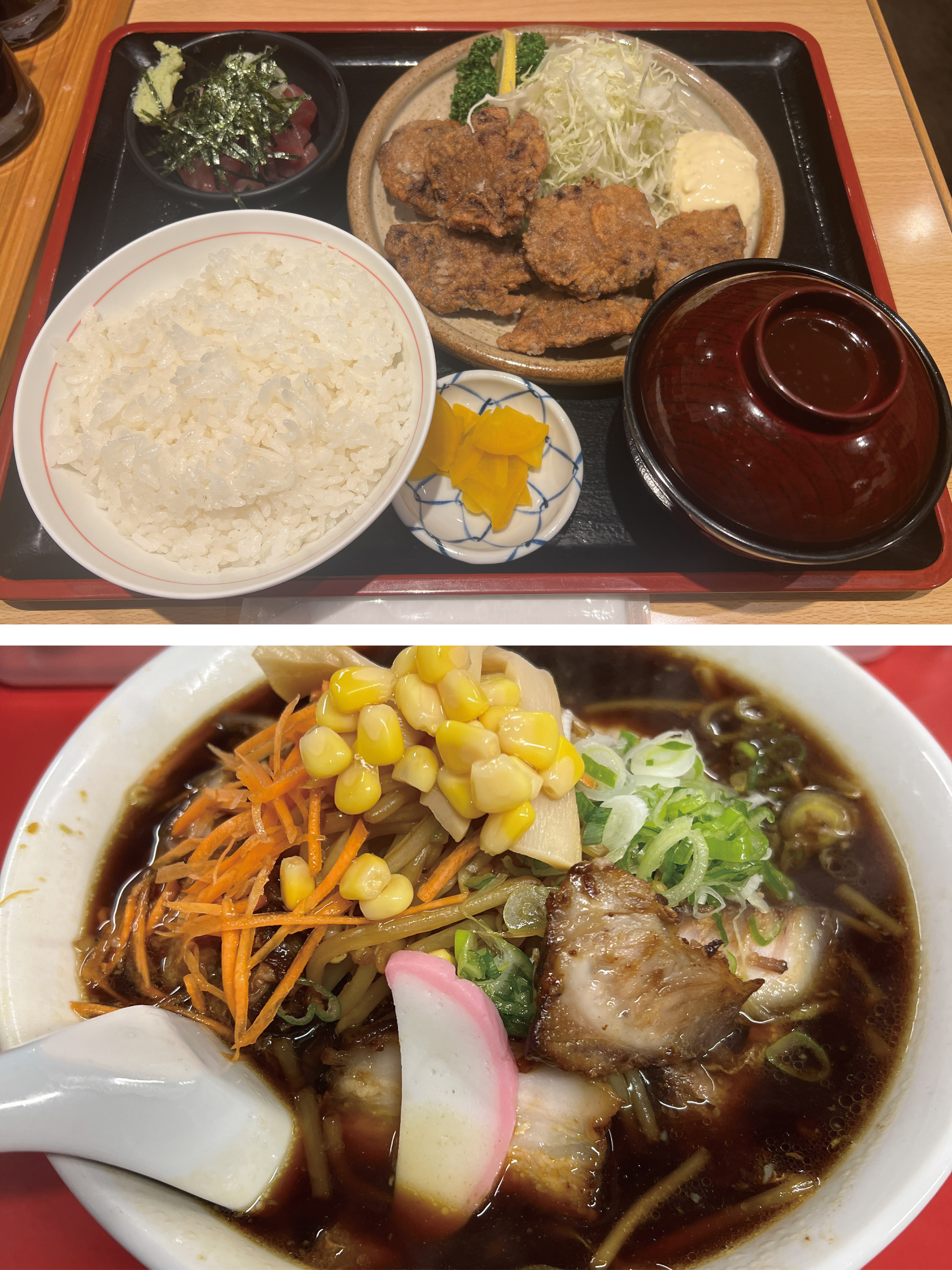 好きな食べ物：マグロ小屋本舗の「鮪の唐揚げ定食」、ショートケーキ、土岐市の鳥正の焼肉照り焼きチキン、多治見の龍王ラーメン