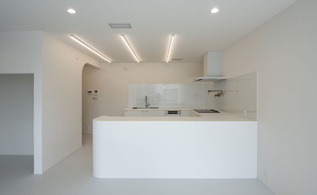 真っ白なキャンバスに彩りを添える平屋 画像