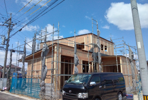 建築現場　施工中　写真